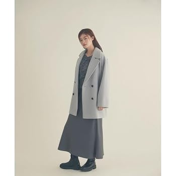 【美品】ダブルブレストフォルムミドルコート ダブルブレストフォルムミドルコート 24AW｜ナチュラル